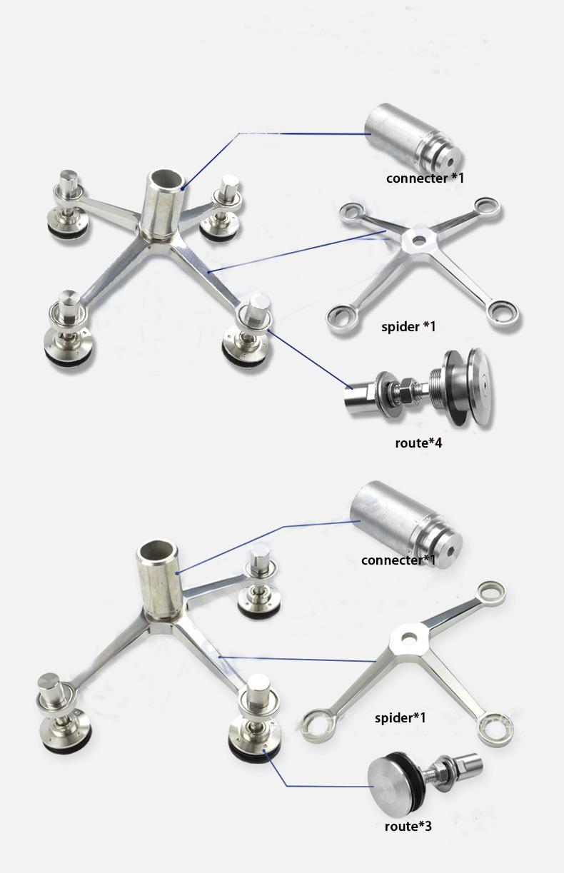 Stainless Steel Glass Spider China