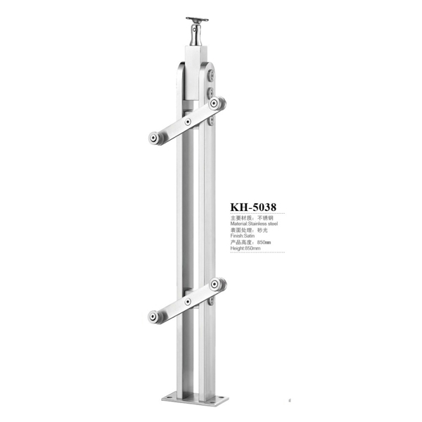 Stainless steel stair handrail