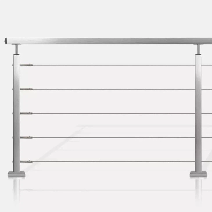 Roostevabast terasest kaabel Railing komplektid