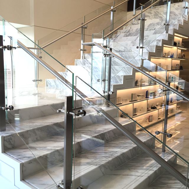 Staircase Railing With Glass